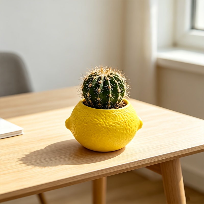 Plant Desk Mini - Maceta Decorativa en Forma de Limón
