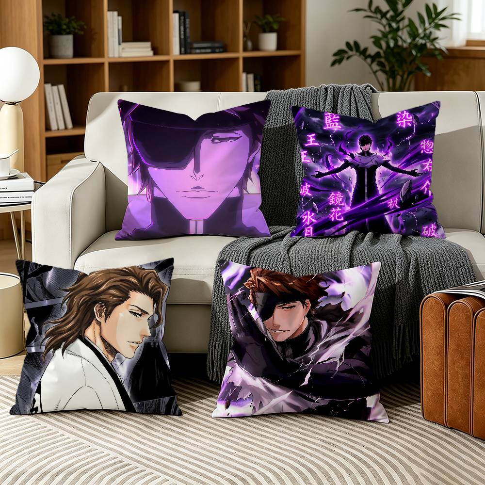 Home Office Bleaching - Funda de almohada B-Bleach Anime Aizen