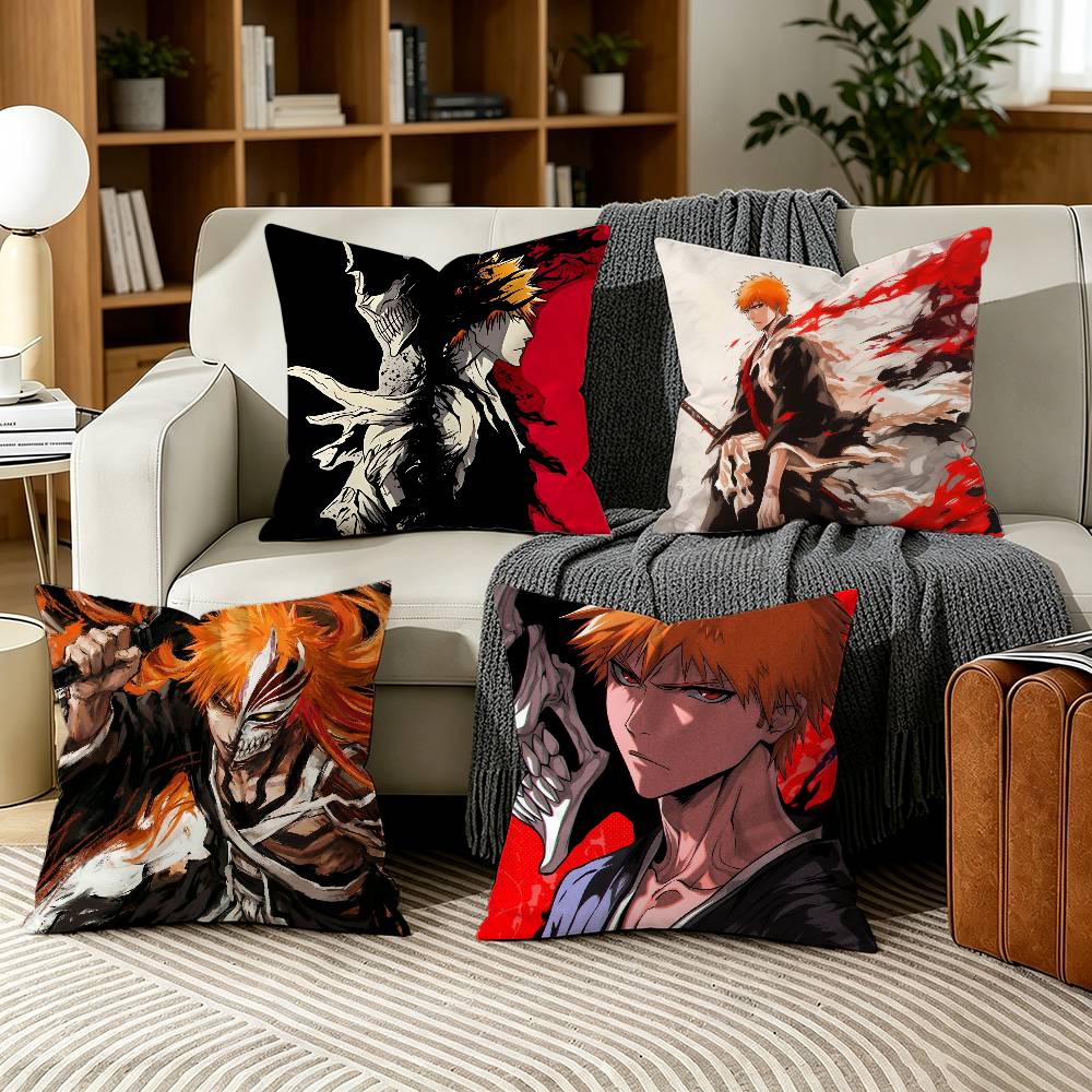 Home Office Bleaching - Funda de almohada B-Bleachs K-Kurosaki Ichigo