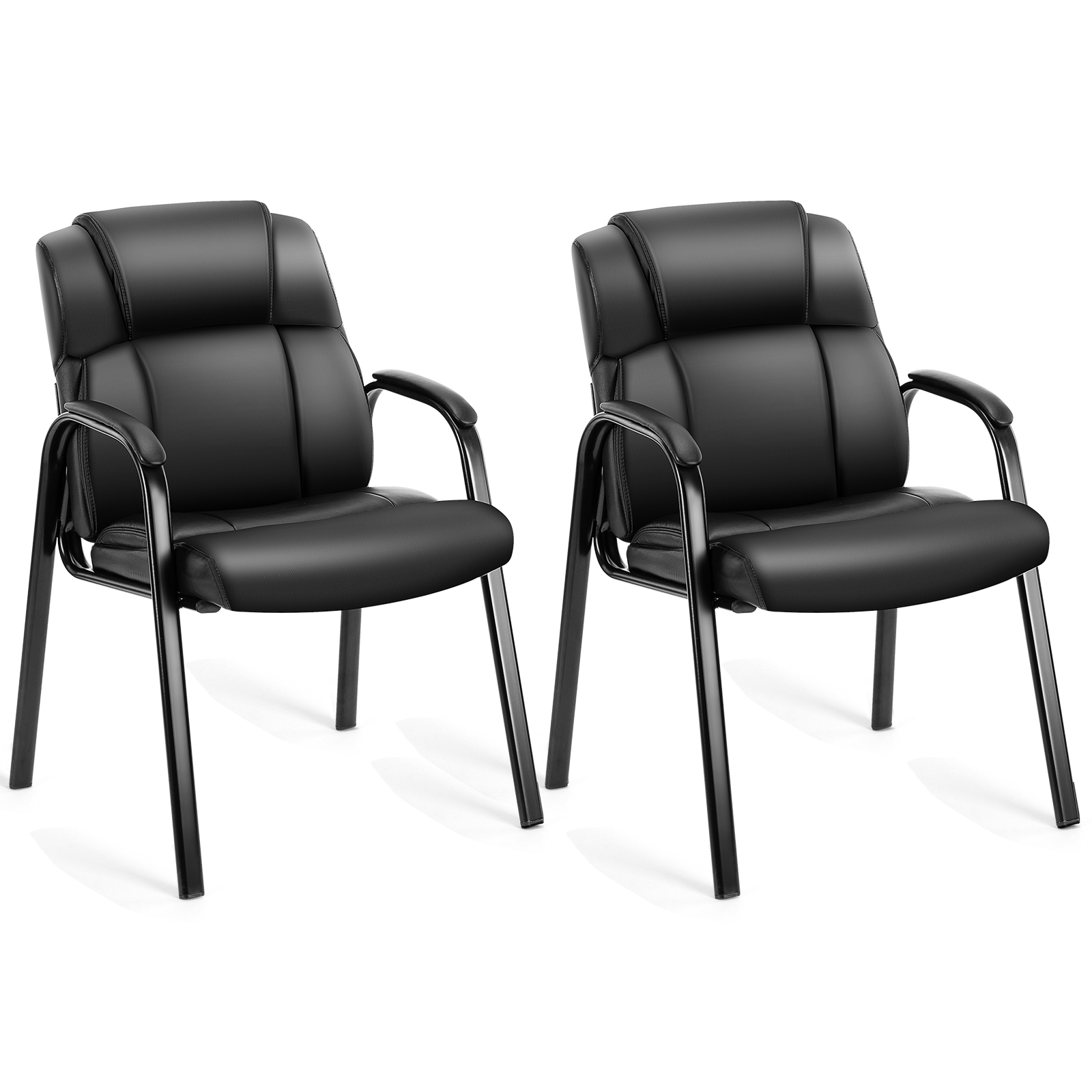 JHK-Silla de cuero sin ruedas  - Home Office Guest Room reseña y precio