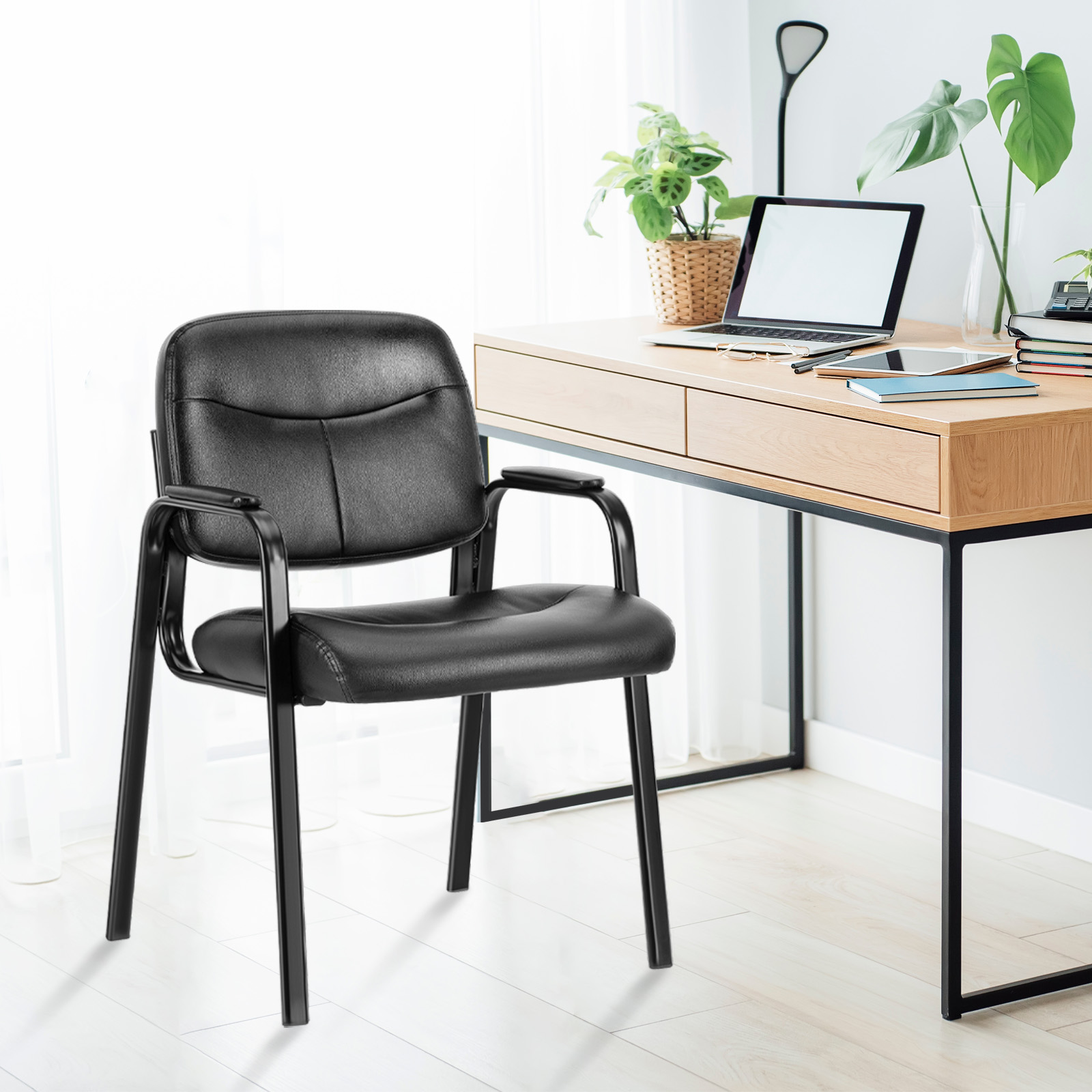 JHK-Silla de invitados de cuer - Home Office Guest Room reseña y precio