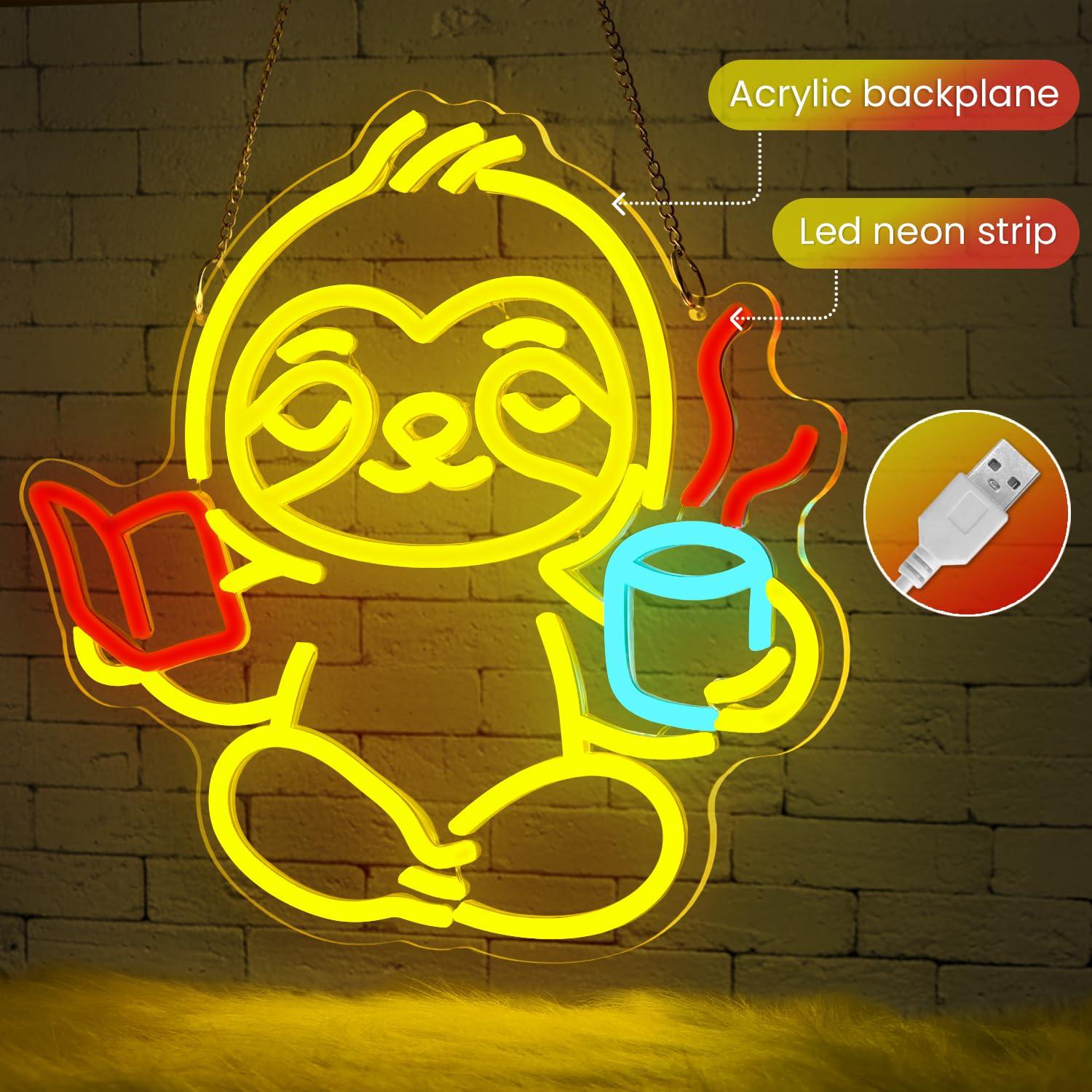 Letrero Luminoso LED USB con D - Home Office Decor reseña y precio