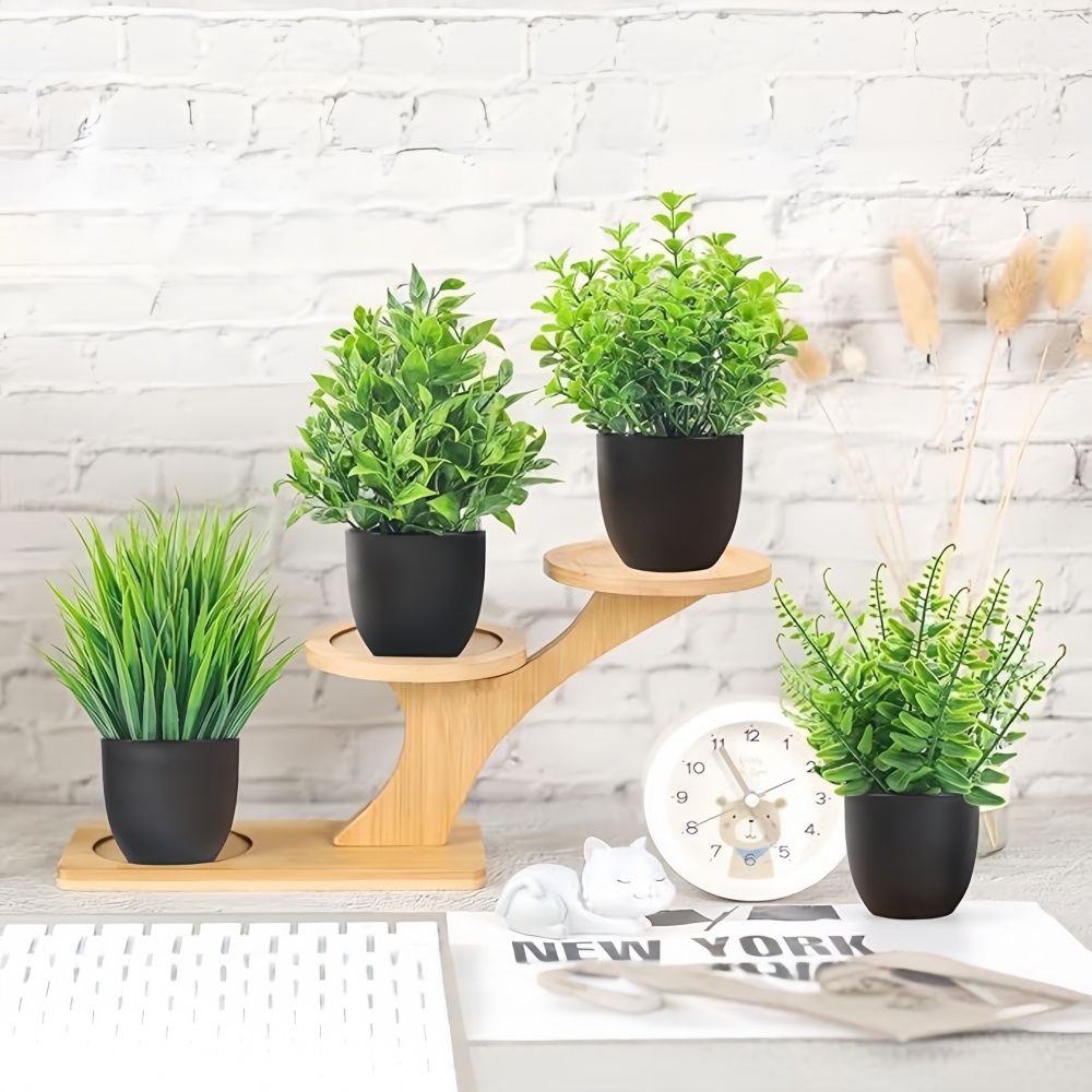 Juego de 4 Mini Plantas Artifi - Plant Desk Mini reseña y precio
