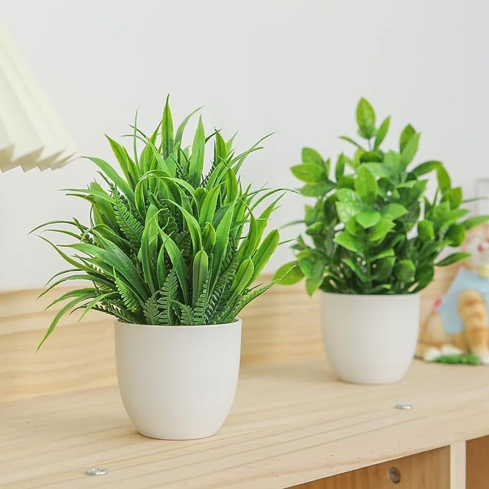 Juego de 4 Mini Plantas Artifi - Plant Desk Mini reseña y precio