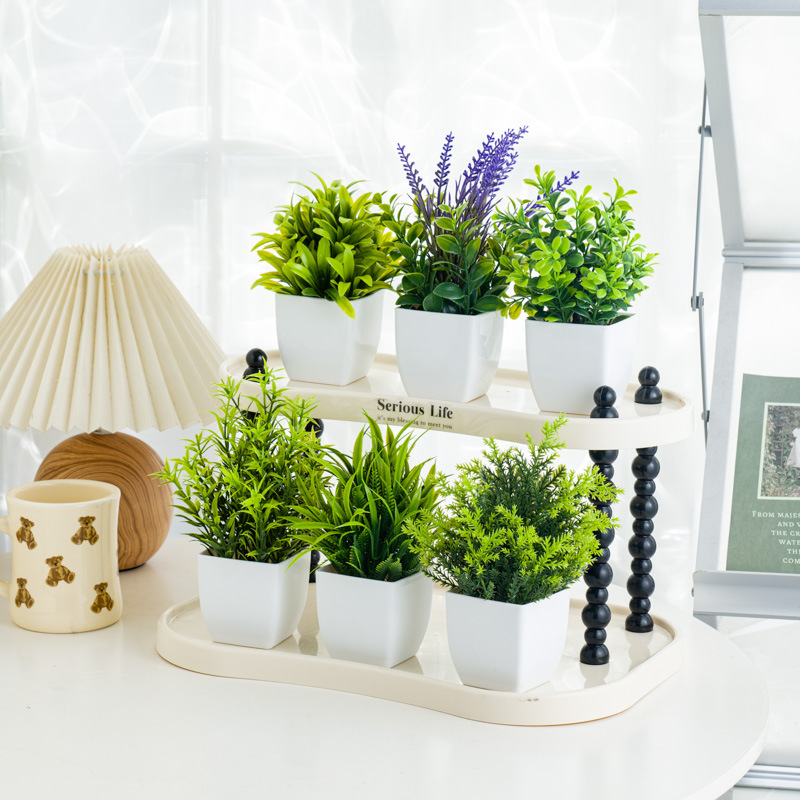 Plantas artificiales en maceta - Plant Desk Mini reseña y precio