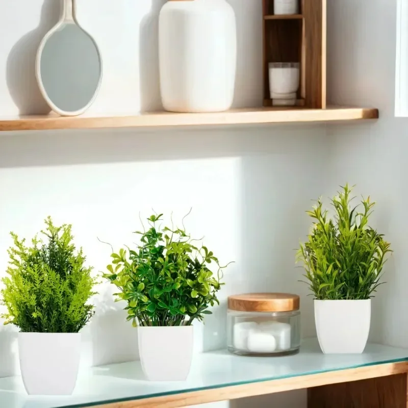 Plantas artificiales en maceta - Plant Desk Mini reseña y precio